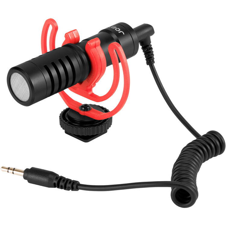 JOBY Wavo Mobile 移動型緊湊式相機麥克風,配備 Rycote 懸吊架 (JBO1643-BWW)