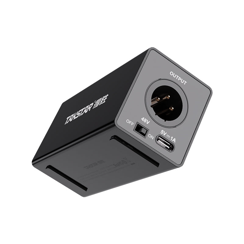 Takstar PM5 (Gen 2) 48V Phantom Power Supply 可充電幻象電源|USB-C 充電|適用 XLR 電容咪高峰