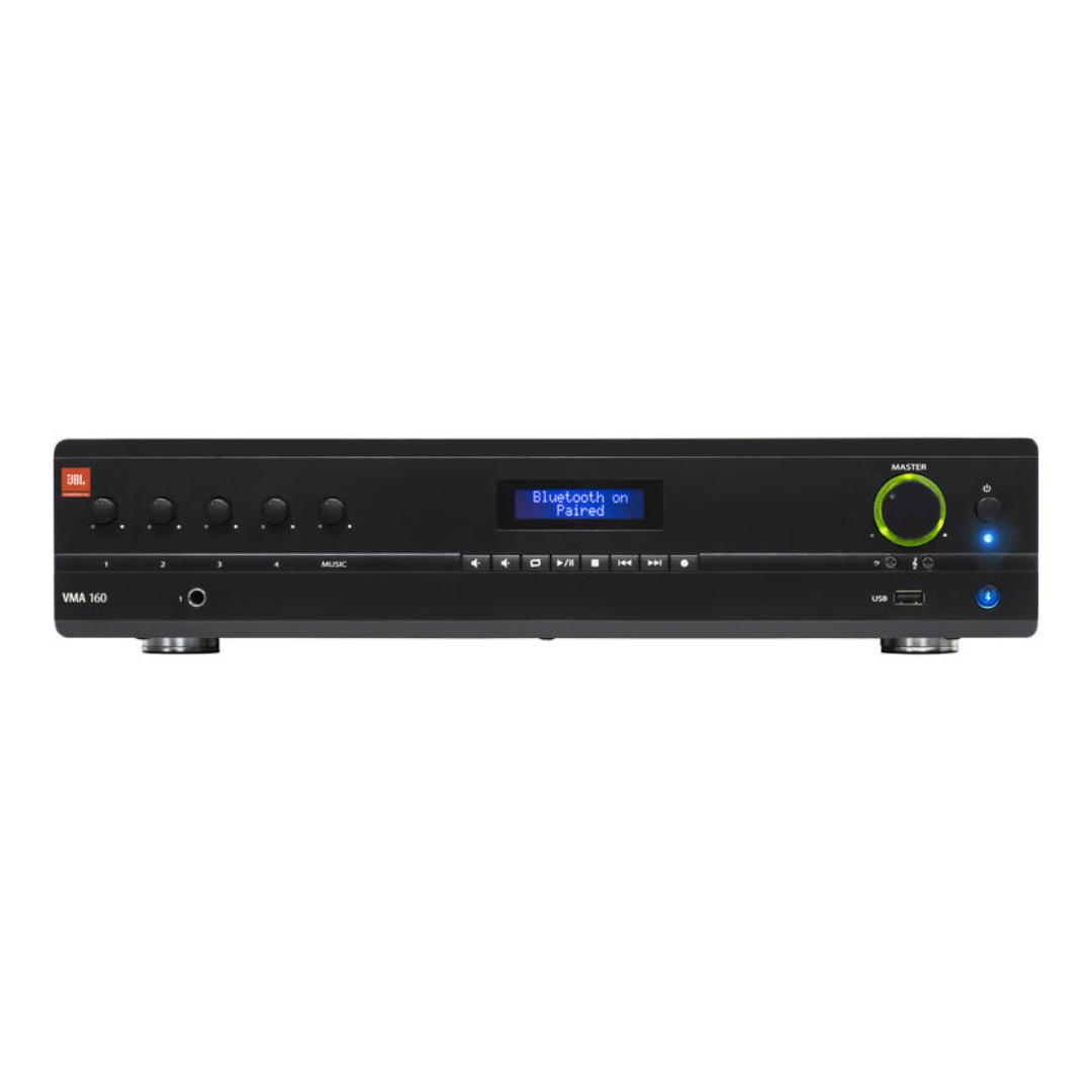 JBL VMA160 商用藍牙混音擴音機(60W / 5輸入1輸出)|藍牙串流 + USB播放 (3年香港行貨保養)
