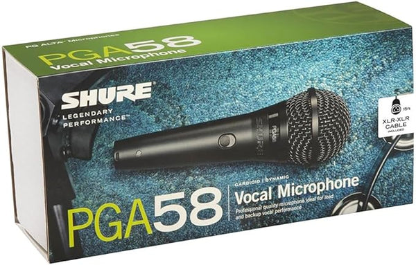 SHURE PGA58-QTR 動圈人聲咪高峰 (有開關 及 6.3mm jack 咪線) SHURE PGA58-QTR 動圈人聲咪高峰 (有開關 及 6.3mm jack 咪線)