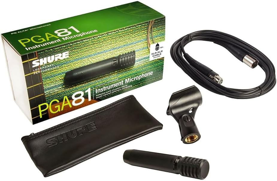 Shure PGA81 XLR 專業電容咪|現場樂器收音神器