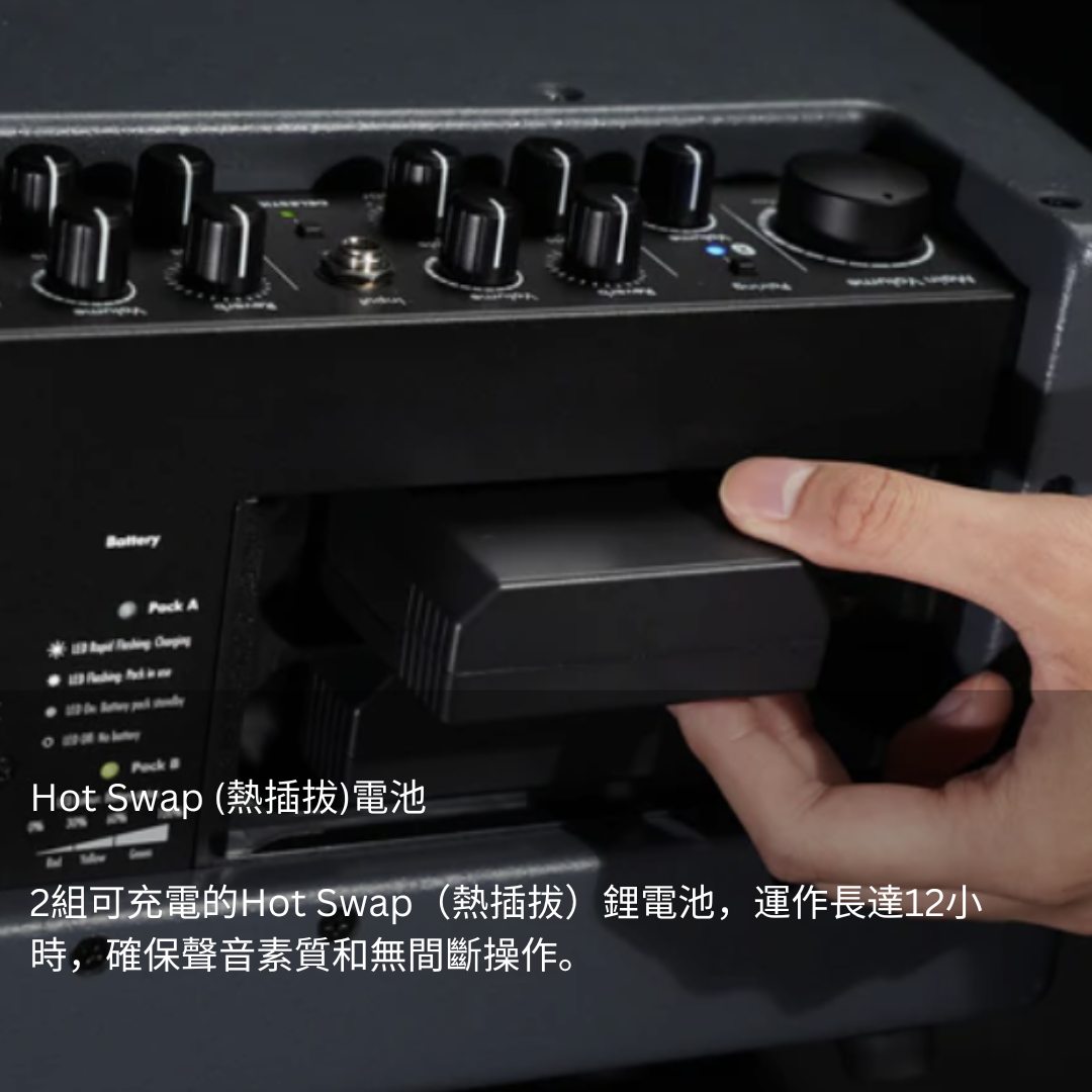 C-MUSIC BA28 Busking 套裝:便攜式全功能喇叭 + 2支 U302 wireless mic