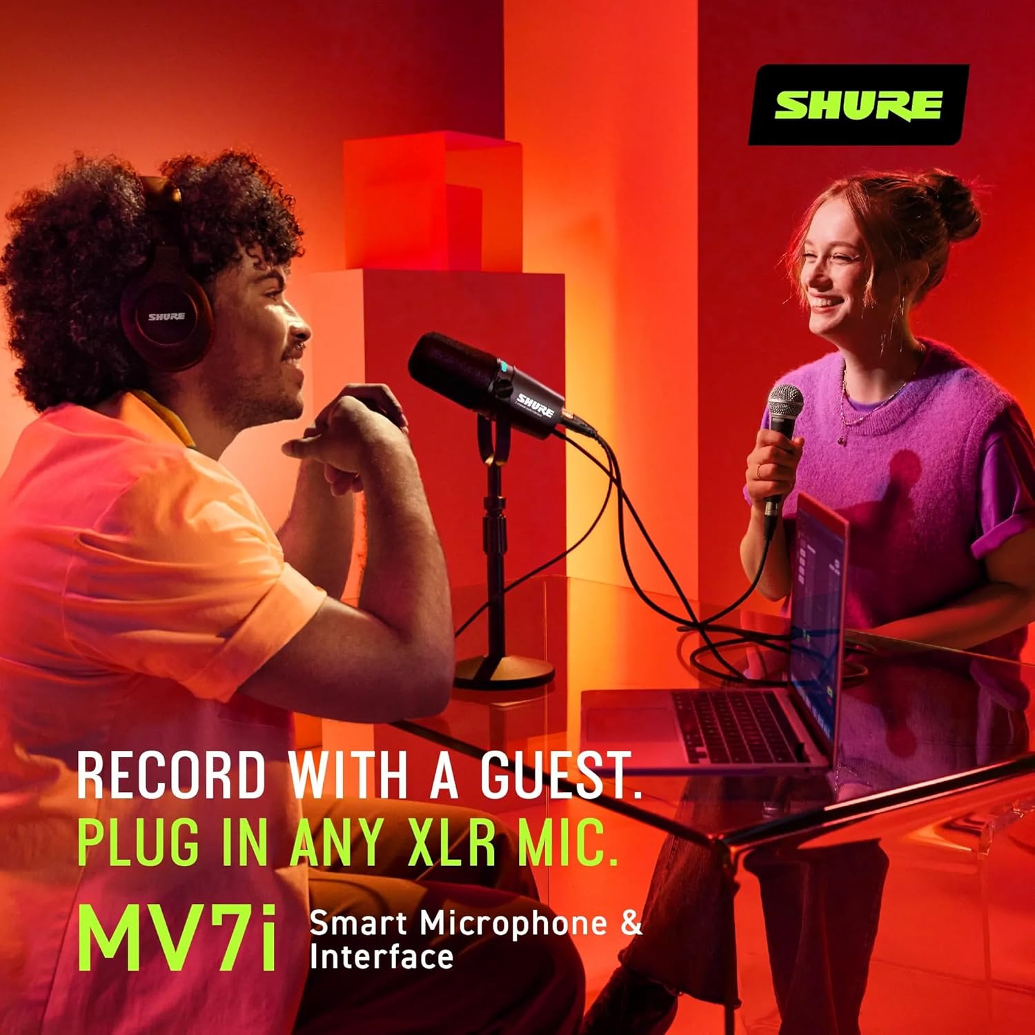 Shure MV7i 智能雙通道錄音咪高峰
