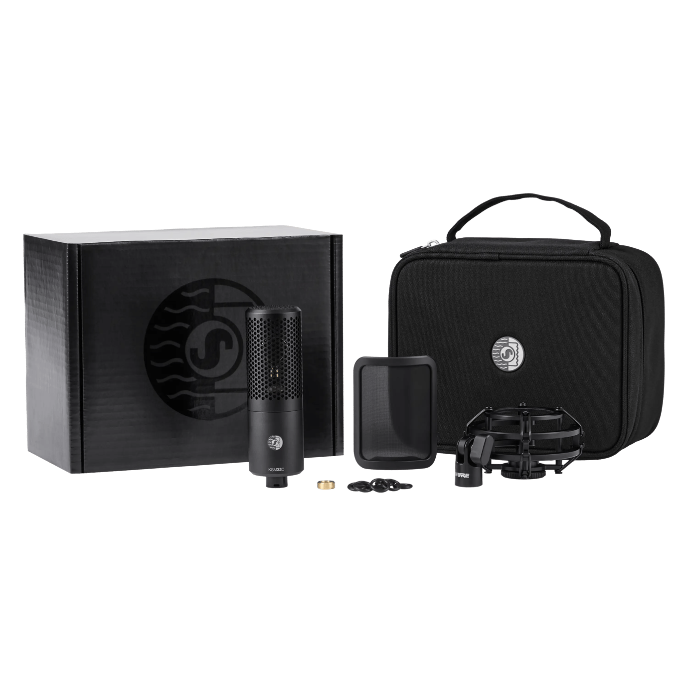 Shure KSM32C/SM 心型拾音 電容咪高峰(Studio Kit|附避震架 Shock Mount)