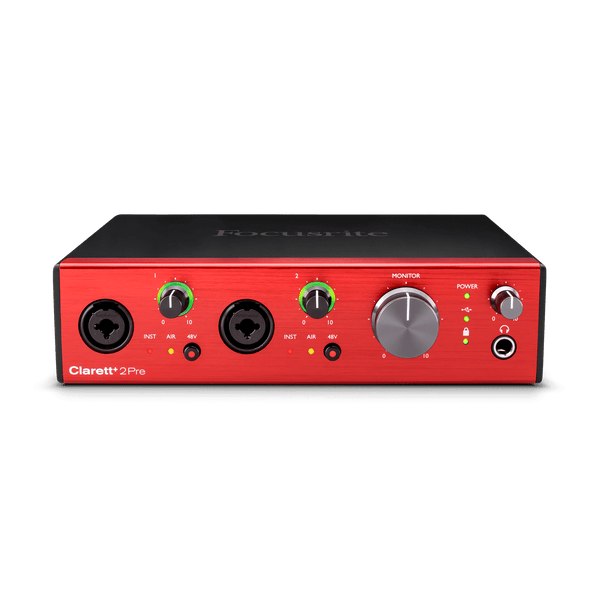 Focusrite Clarett+ 2Pre Desktop 10x4 USB Type-C Audio / MIDI Interface Focusrite Clarett+ 2Pre Desktop 10x4 USB Type-C Audio / MIDI Interface