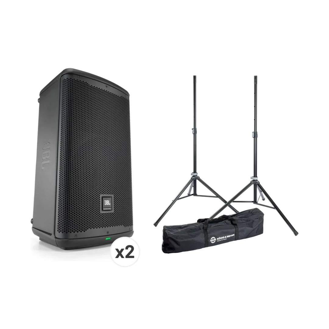 JBL EON 喇叭套裝: JBL EON 710 * 2 + K&M 21449 喇叭支架