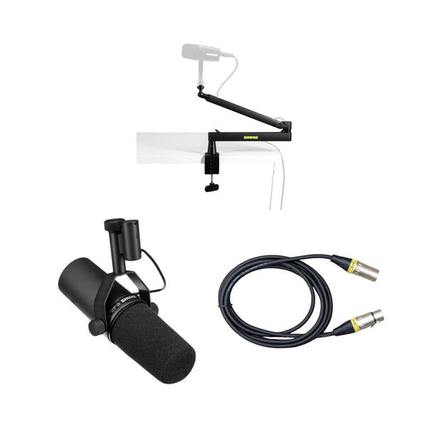 Shure SM7B 內容創作者錄音套裝|SM7B + 3 米 XLR 線 + SH-Broadcast2 mic stand Shure SM7B 內容創作者錄音套裝|SM7B + 3 米 XLR 線 + SH-Broadcast2 mic stand