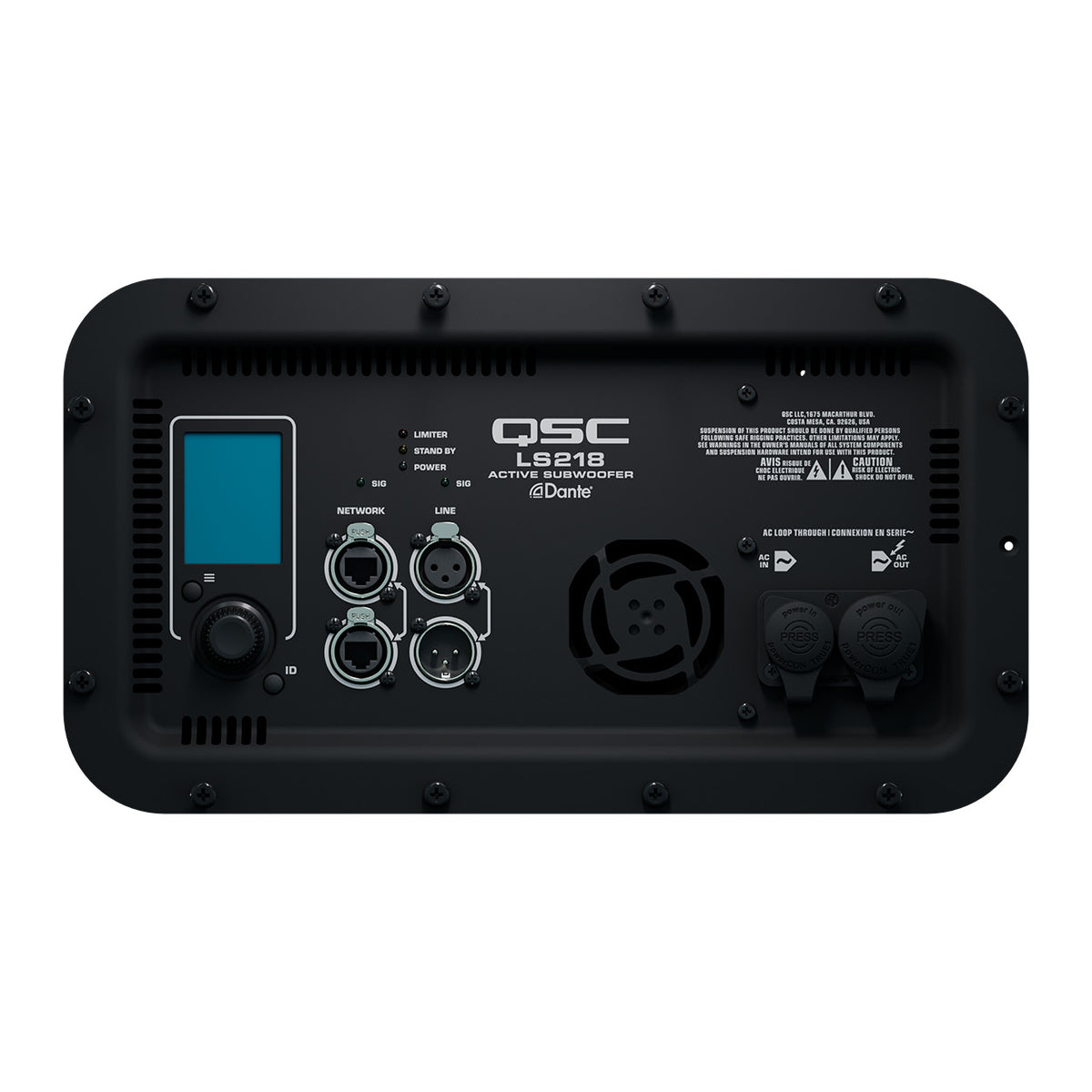 QSC LS218 雙 18 吋有源超低音喇叭 (subwoofer)|5000W 峰值 Class D・可組 Cardioid 陣列・適合大型活動及場地安裝