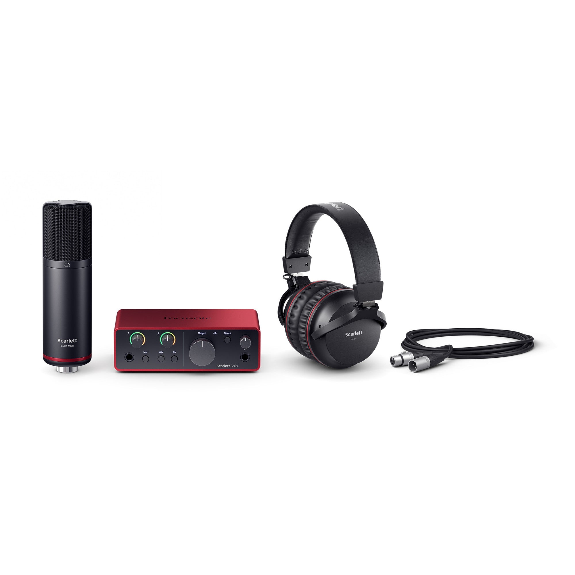 Focusrite Scarlett Solo Studio 4th generation (USB 電腦錄音套裝)