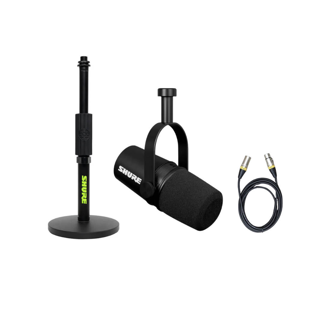 Shure SM7B 套裝,包括: Shure (SH-DESKTOP1) 圓形底座 mic stand + 咪線