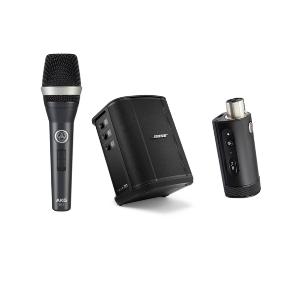 Bose S1 Pro+ 流動擴音機套裝,連: AKG D5 人聲 手持咪 + XLR 發射器 Bose S1 Pro+ 流動擴音機套裝,連: AKG D5 人聲 手持咪 + XLR 發射器