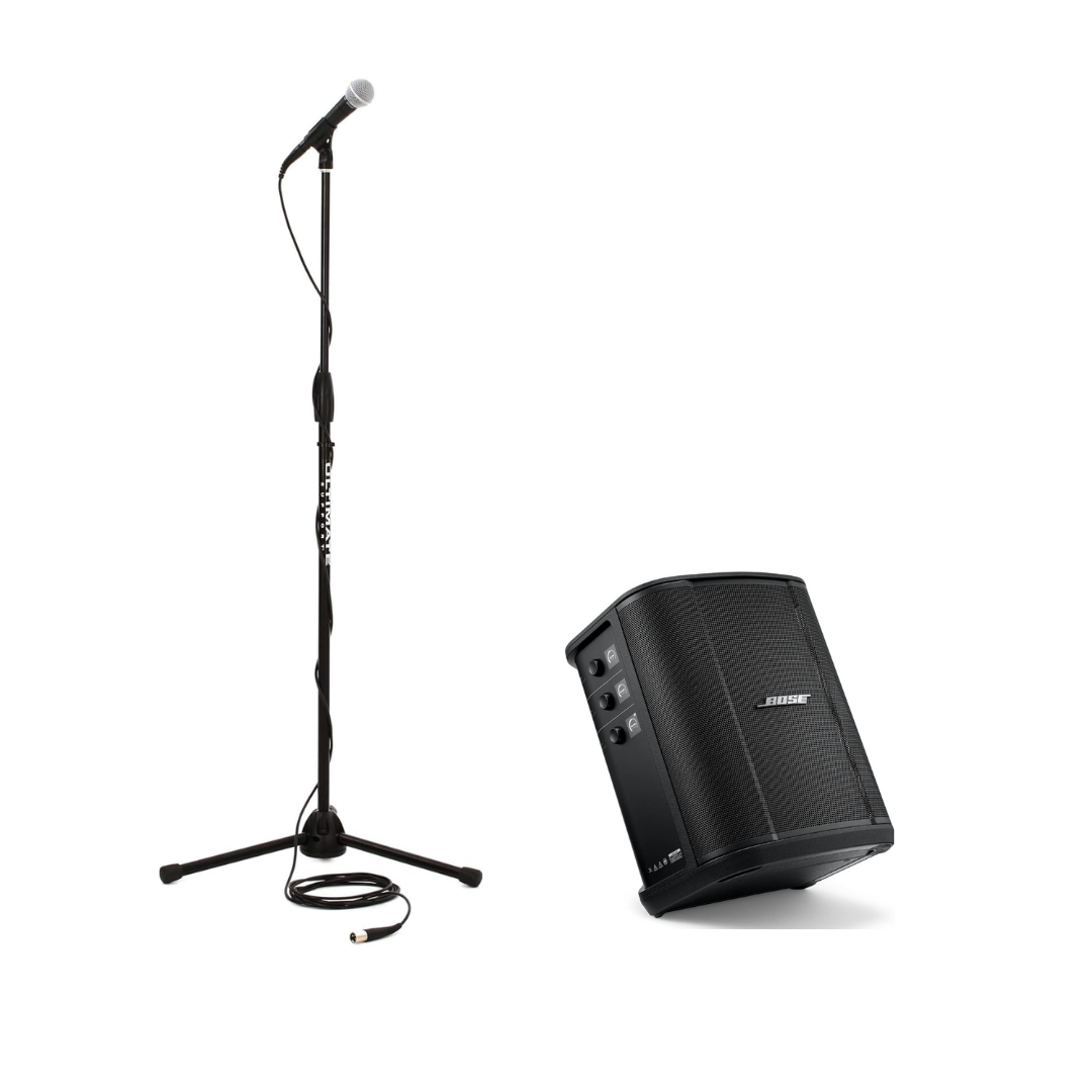 Busking 套裝: Bose S1 Pro+ 擴音機 + Shure Stage Performance Kit (SM58 microphone + 咪架 + 咪線)