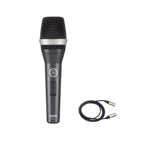 AKG D5S 套裝,包括: AKG D5S 人聲咪高峰 + XLR 咪線 AKG D5S 套裝,包括: AKG D5S 人聲咪高峰 + XLR 咪線