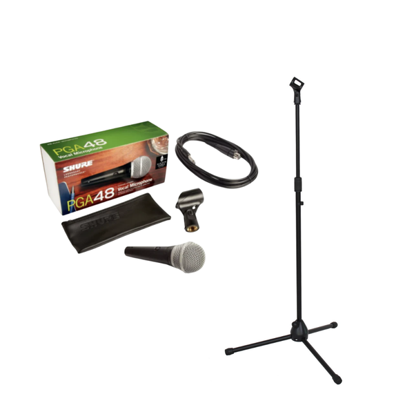 Shure PGA48-QTR 咪高峰,連落地 mic stand 套裝 Shure PGA48-QTR 咪高峰,連落地 mic stand 套裝