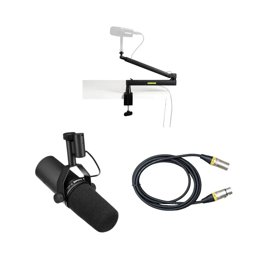Shure SM7B 內容創作者錄音套裝：SM7B + XLR 線 + SH-Broadcast2，一次搞掂