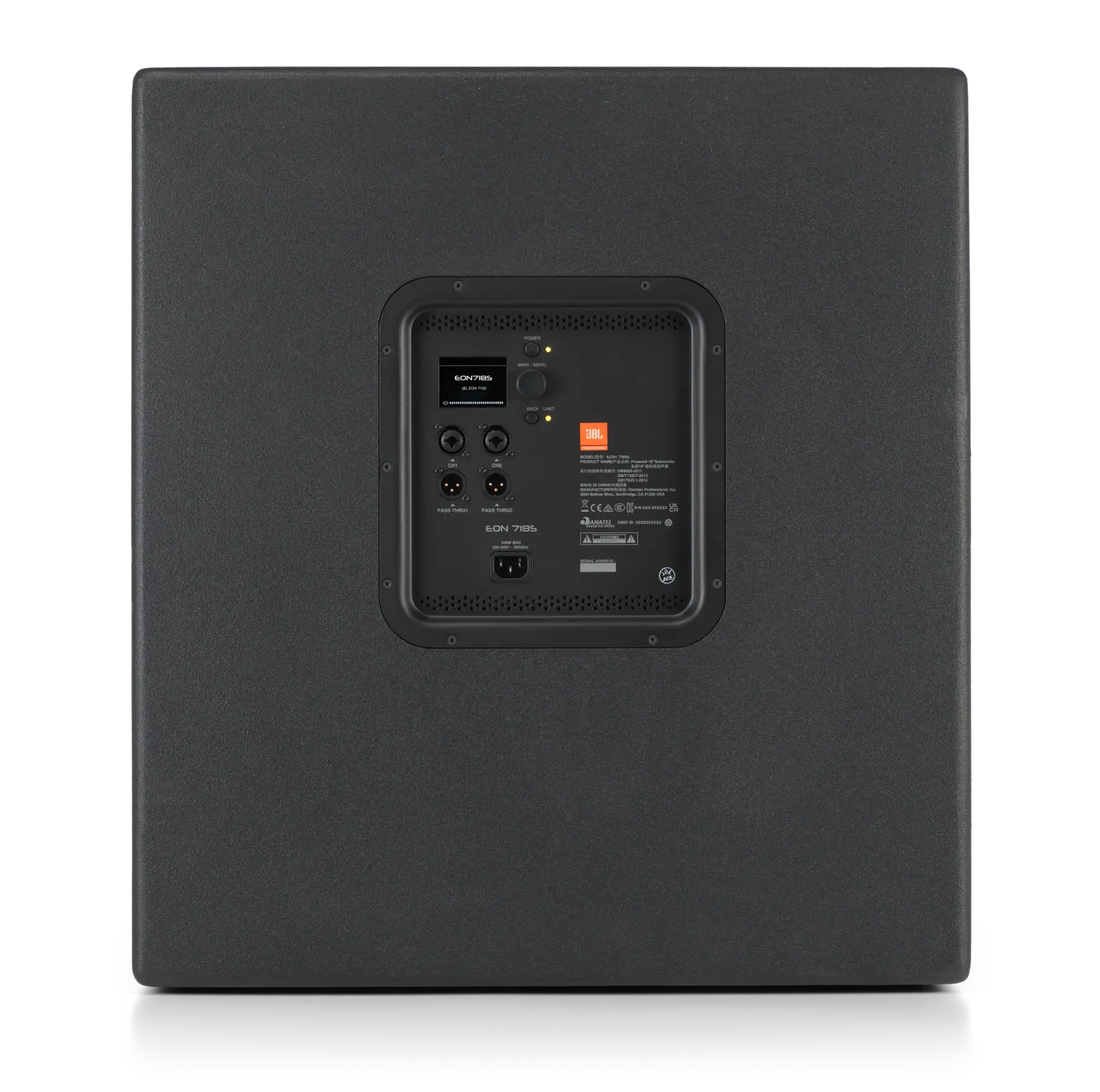 JBL EON 718S 18吋 主動式 PA 超低音喇叭 (subwoofer)｜1500W 峰值輸出・131dB SPL・內建 DSP