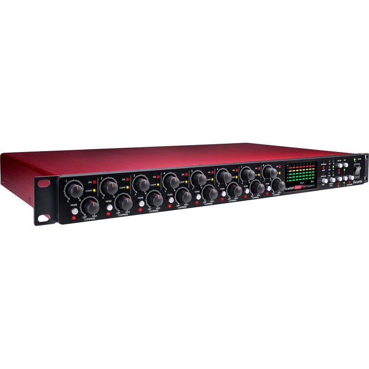 Focusrite Scarlett OctoPre Dynamic (Eight-channel mic pre with A-D/D-A conversion and analogue compression)