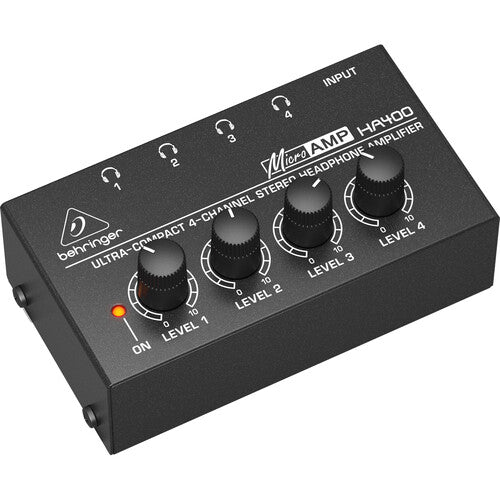 [樂隊 同步返聼套裝] : Shure SRH240A 耳機 x 4 + Behringer HA400 耳機放大器 x 1