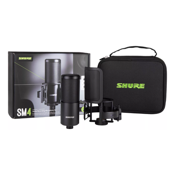 Shure SM4 Home Recording Microphone Kit 【SM4-K-KIT】家庭錄音套裝 (含: 電容咪 + 收納包 + 防震架 + pop filter)