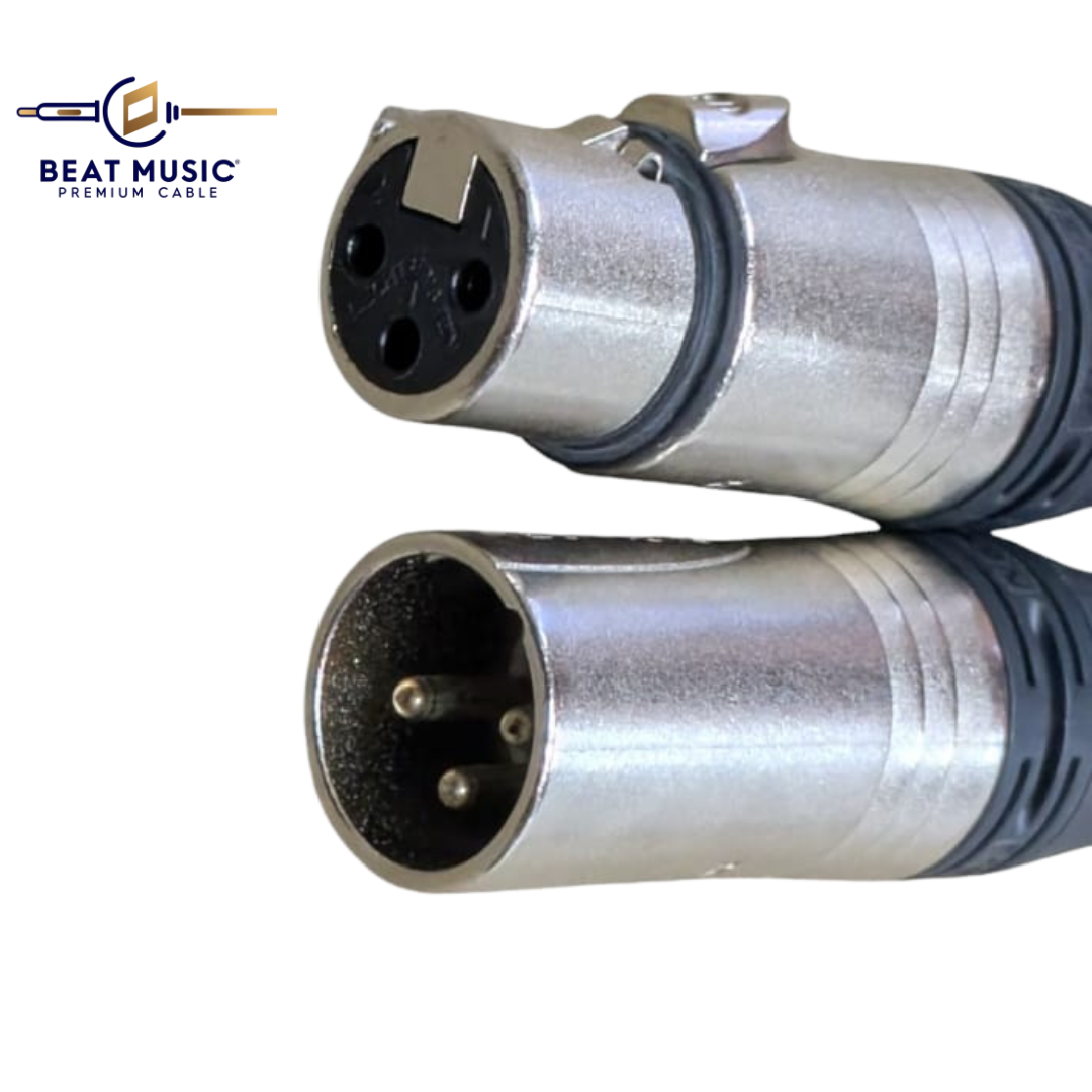[Beat Music Premium] XLR to XLR cable  (5米)，材料 Canare 線 +  Neutrik 頭 ，適合作爲: 咪線 / 喇叭線
