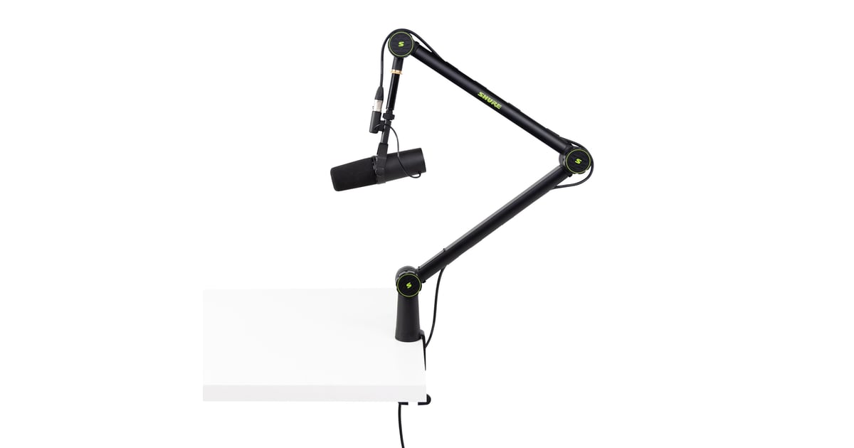 Shure SH-BROADCAST1 microphone stand (適用: Shure SM7B, SM7DB, MV7+ 的 動臂式桌面咪高峰支架)