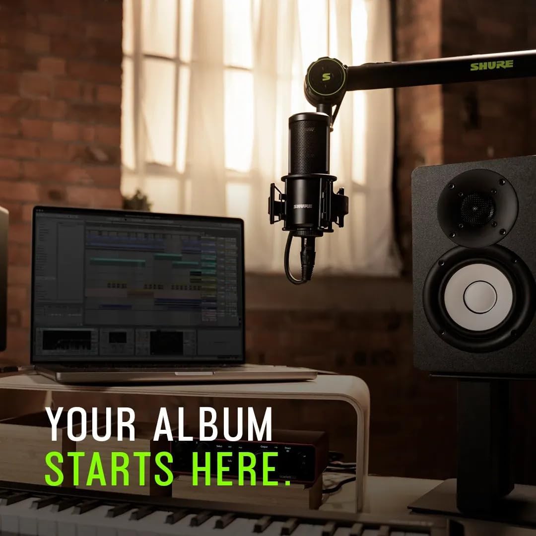 Shure SM4 Home Recording Microphone Kit 【SM4-K-KIT】家庭錄音套裝 (含: 電容咪 + 收納包 + 防震架 + pop filter)