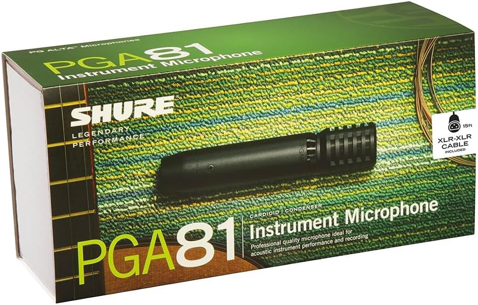 Shure PGA81 XLR 專業電容咪｜現場樂器收音神器