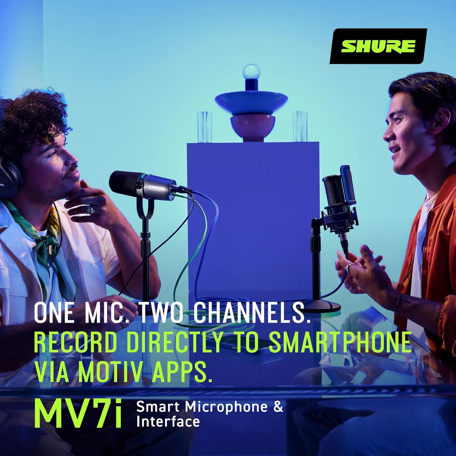 Shure MV7i 智能雙通道錄音咪高峰
