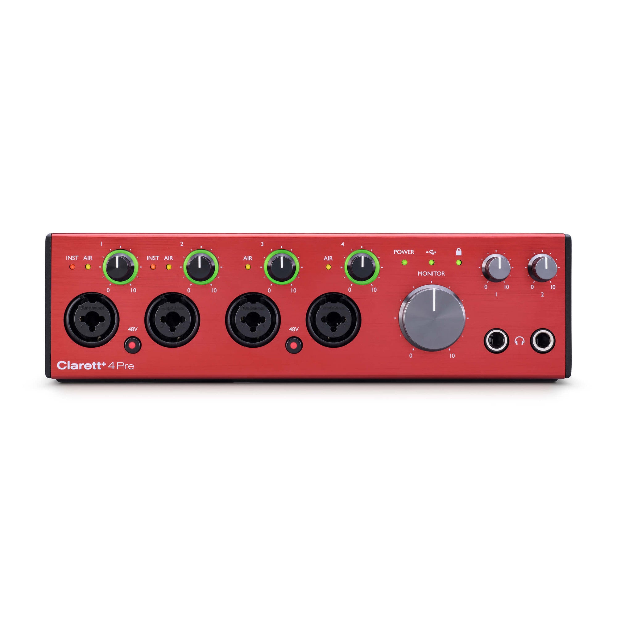 Focusrite Clarett+ 4Pre (18-in/8-out audio interface) 電腦錄音界面