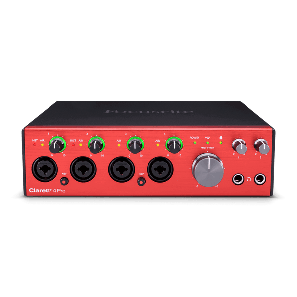 Focusrite Clarett+ 4Pre (18-in/8-out audio interface) 電腦錄音界面