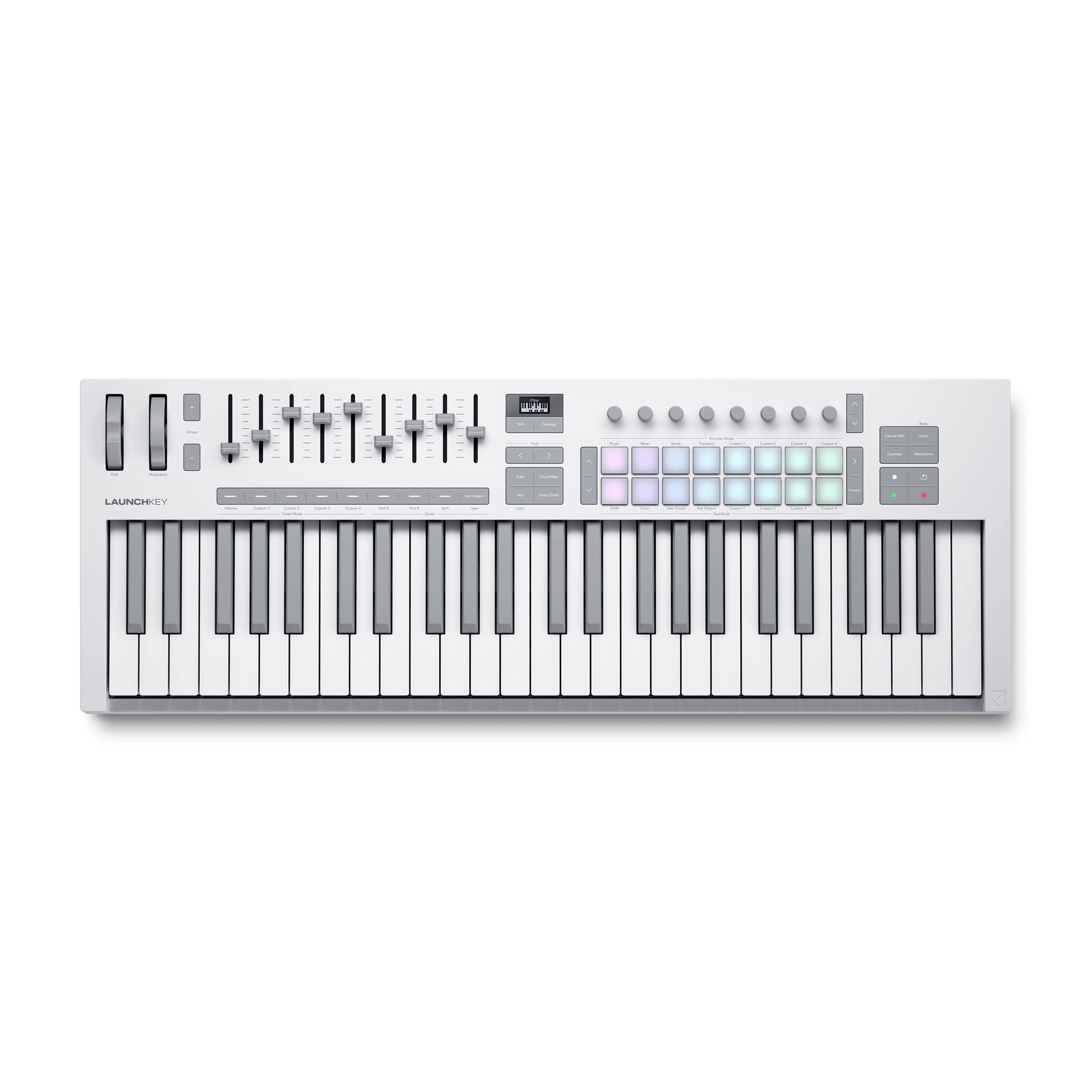 Novation Launchkey 49 MK4 White 全白版 49鍵 MIDI 控制鍵盤｜支援 Ableton Live、Logic、Cubase