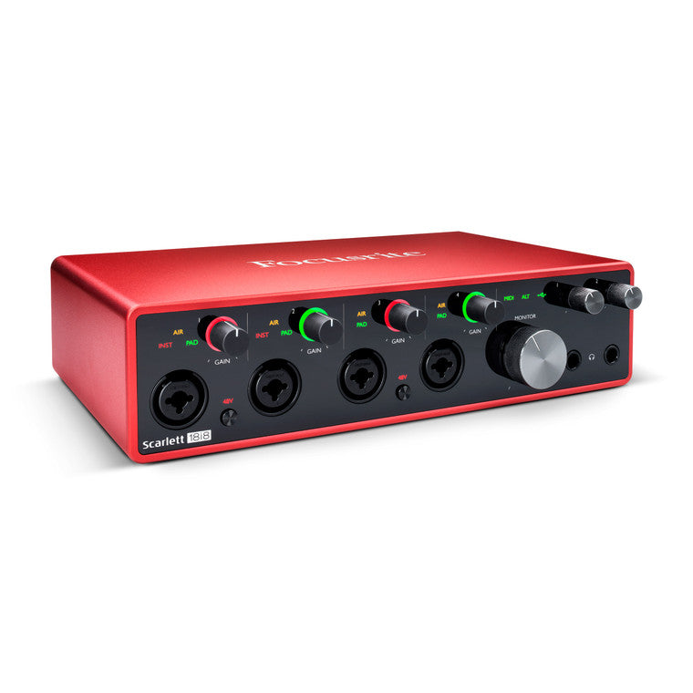 Focusrite Scarlett 18i8 3rd generation USB audio interface (18-in,8-out) 電腦錄音界面