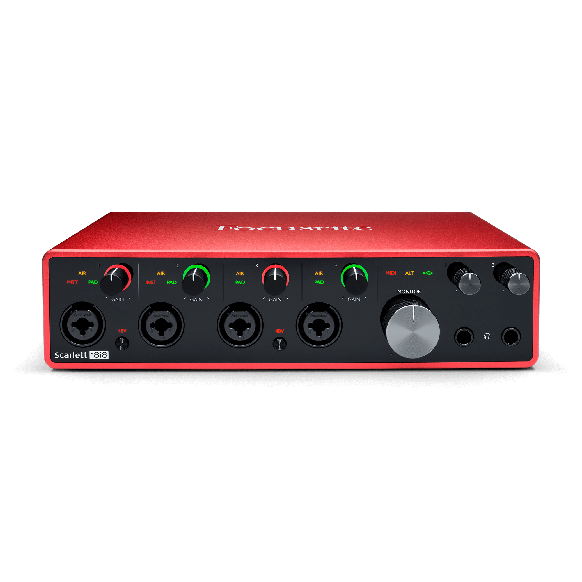 Focusrite Scarlett 18i8 3rd generation USB audio interface (18-in,8-out) 電腦錄音界面