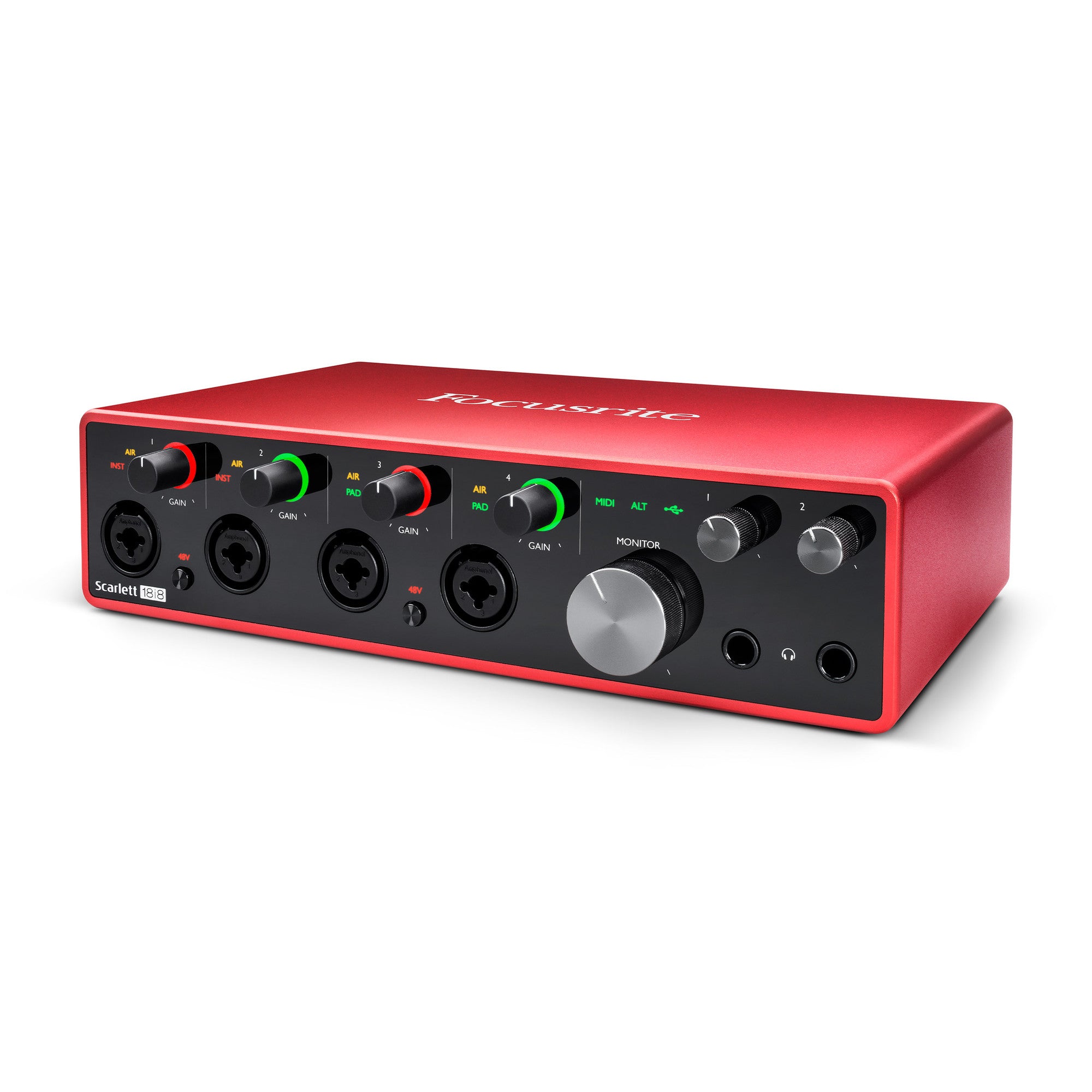 Focusrite Scarlett 18i8 3rd generation USB audio interface (18-in,8-out) 電腦錄音界面