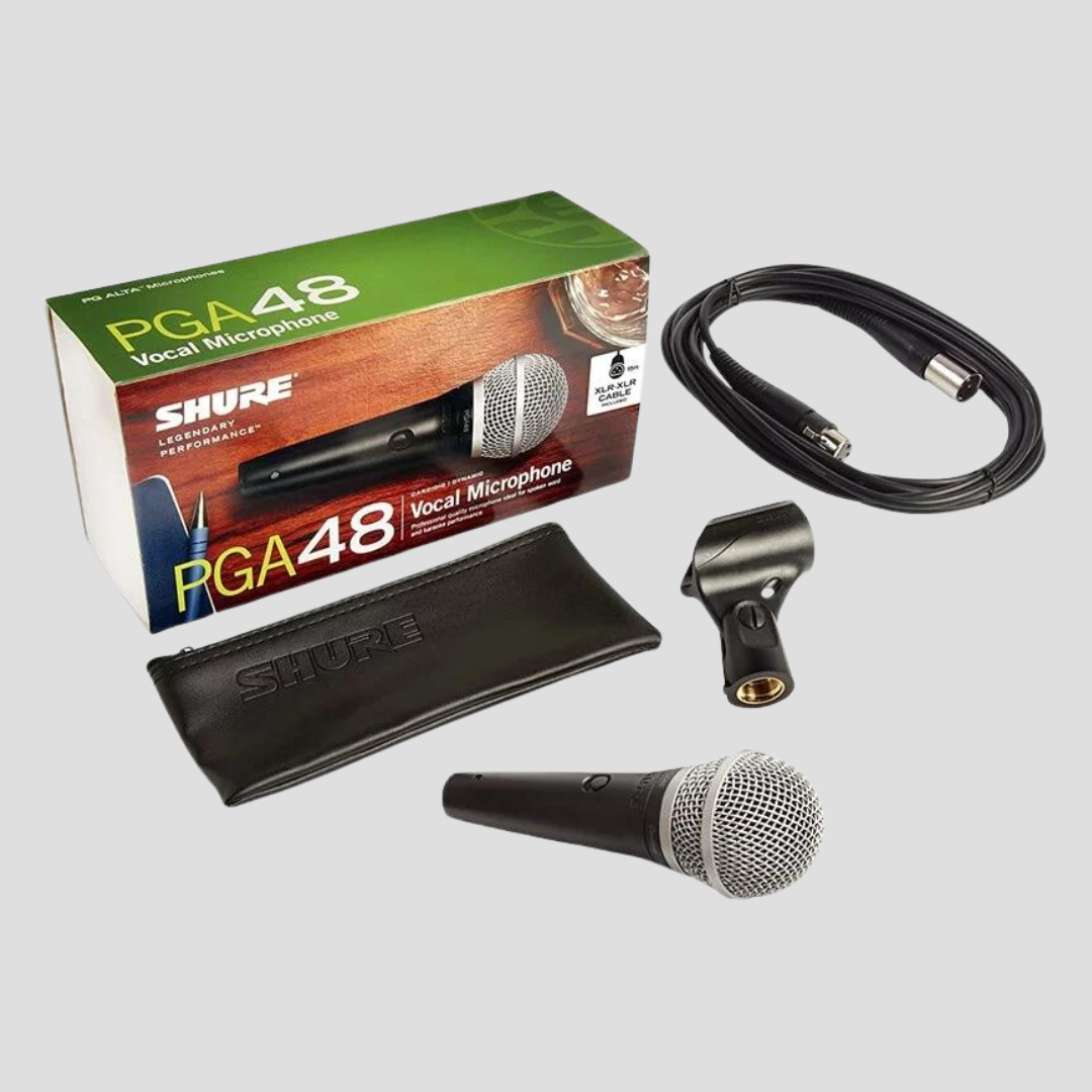Shure PGA48-XLR 咪高峰 ，連 落地咪架 套裝