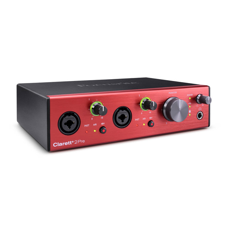 Focusrite Clarett+ 2Pre Desktop 10x4 USB Type-C Audio / MIDI Interface