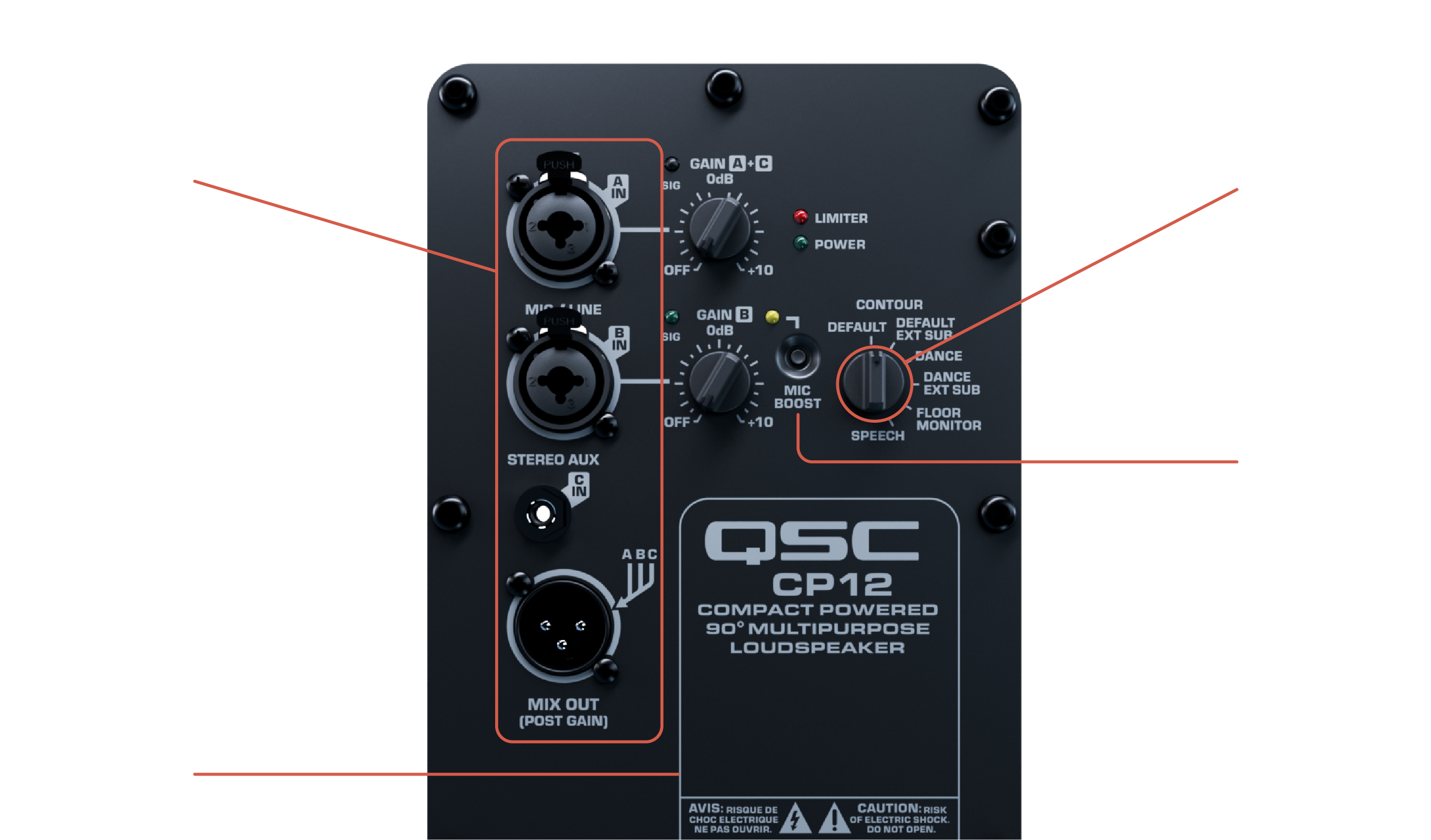 QSC CP12 12吋 1000W 有源 PA 喇叭 / Powered Loudspeaker