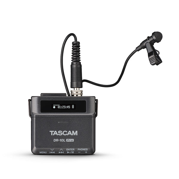 Tascam DR-10L Pro 超輕便 32bit 錄音機搭配領夾式咪高峰