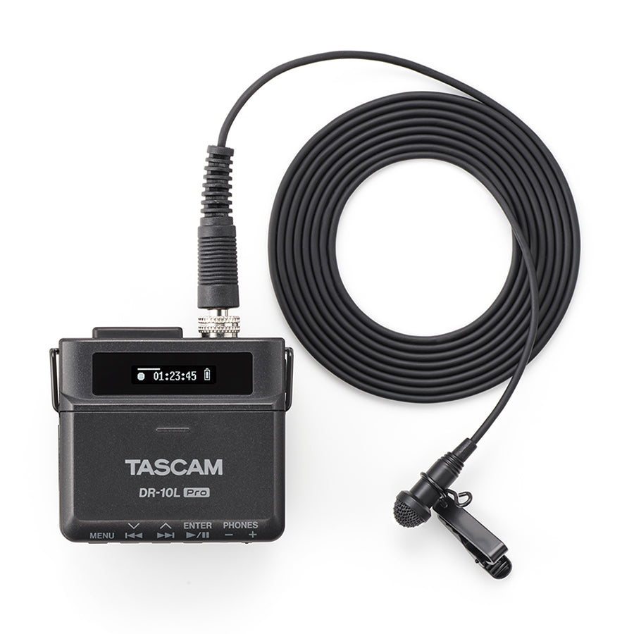 Tascam DR-10L Pro 超輕便 32bit 錄音機搭配領夾式咪高峰