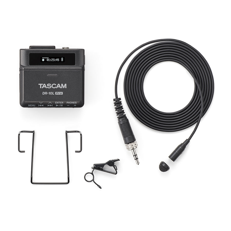 Tascam DR-10L Pro 超輕便 32bit 錄音機搭配領夾式咪高峰