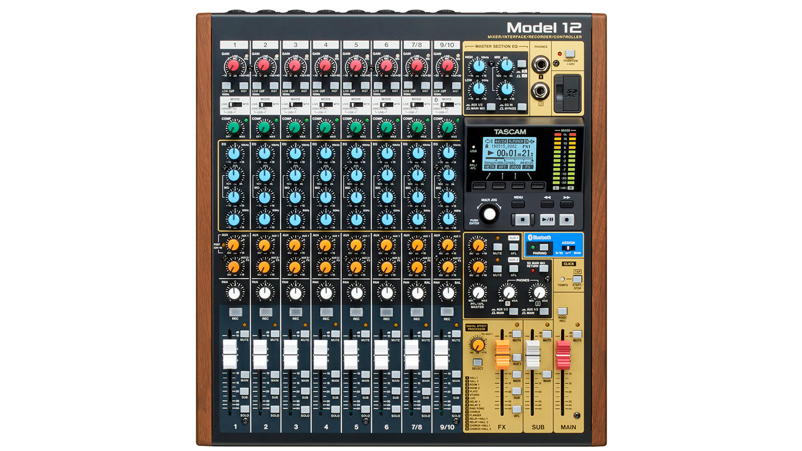 TASCAM Model 12 (12軌數位錄音 mixer，DAW控制器及音頻介面)