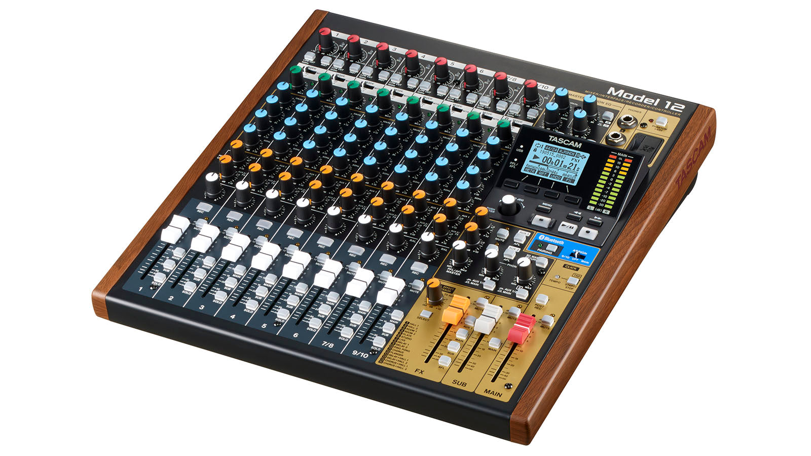 TASCAM Model 12 (12軌數位錄音 mixer，DAW控制器及音頻介面)