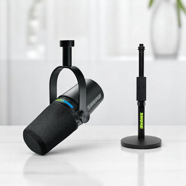 Shure MV7i 專業桌面套裝 : 包括 Shure SH-Broadcast1 桌面支架