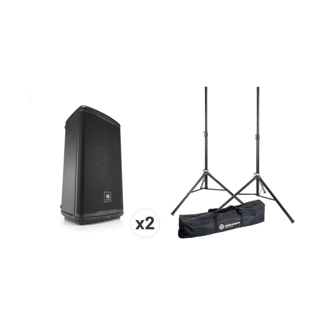 JBL EON 喇叭套裝: JBL EON 712 * 2pc + K&M 21449 喇叭支架