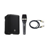 Electro Voice Everse 8 藍牙電池有源喇叭 (IP43 防潑水認證) + AKG D5S 人聲咪 + XLR線 5米