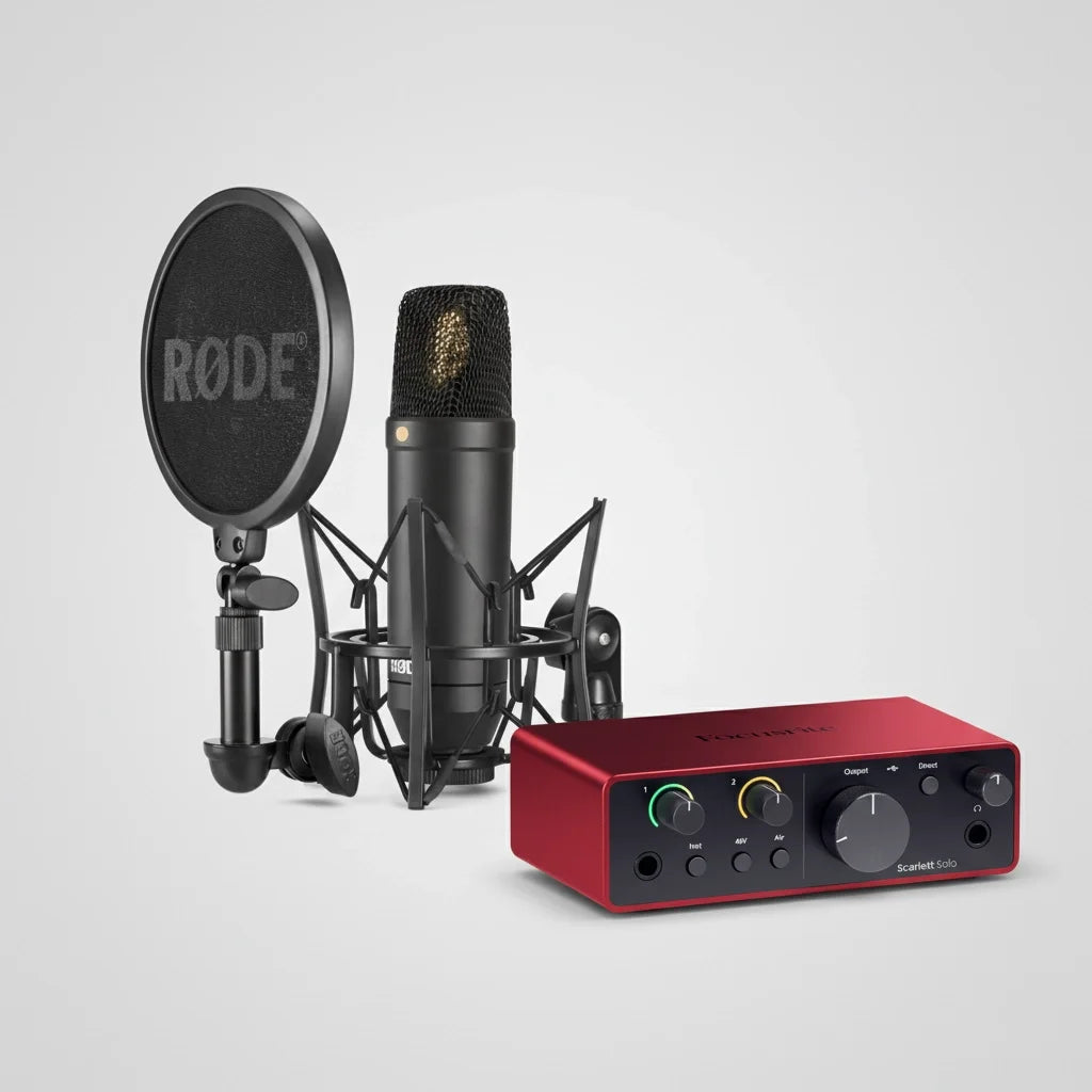 RODE NT1 電腦錄音套裝｜配 Focusrite Scarlett Solo 錄音介面
