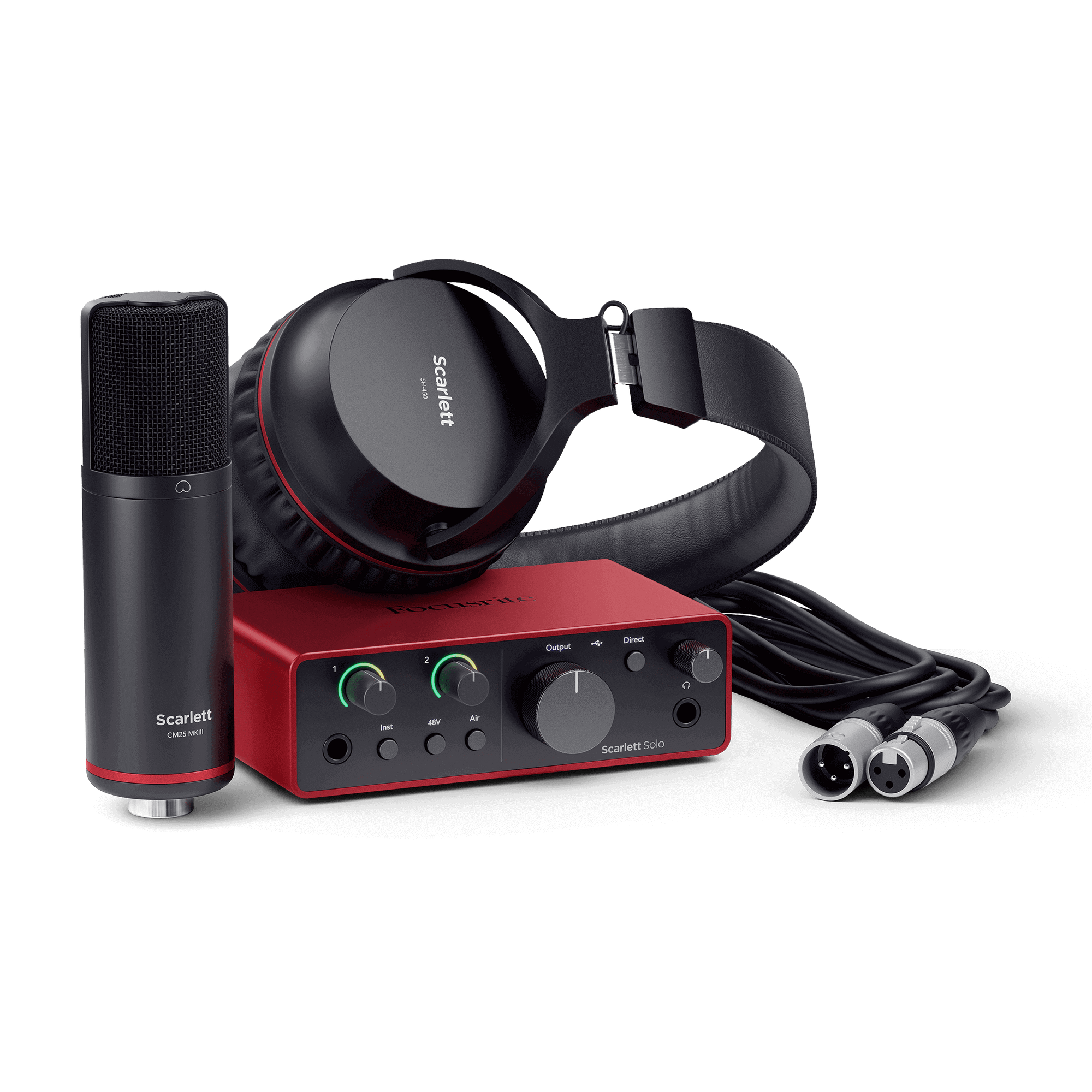 Focusrite Scarlett Solo Studio 4th generation (USB 電腦錄音套裝）