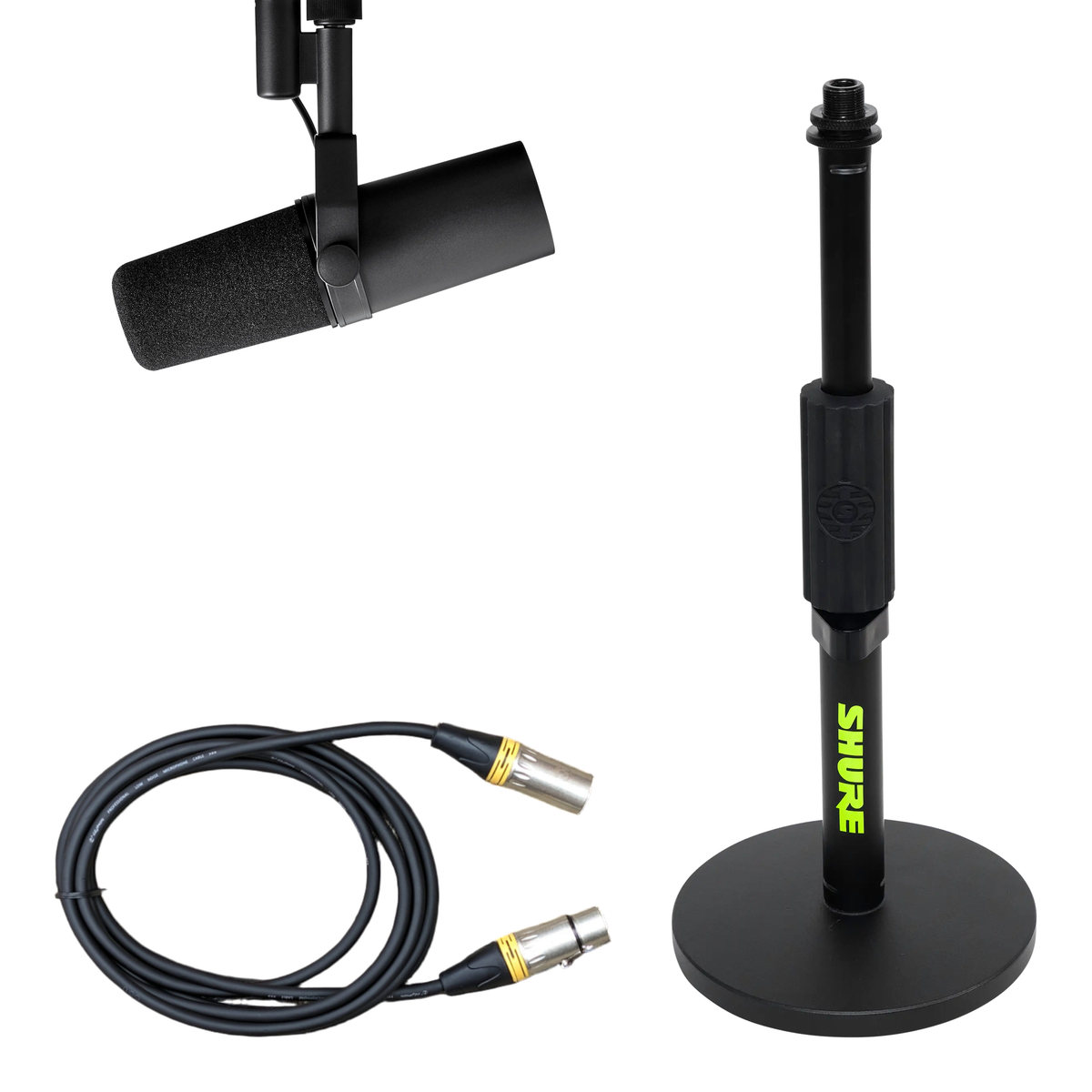 Shure SM7B 套裝，包括: Shure (SH-DESKTOP1) 圓形底座 mic stand + 咪線