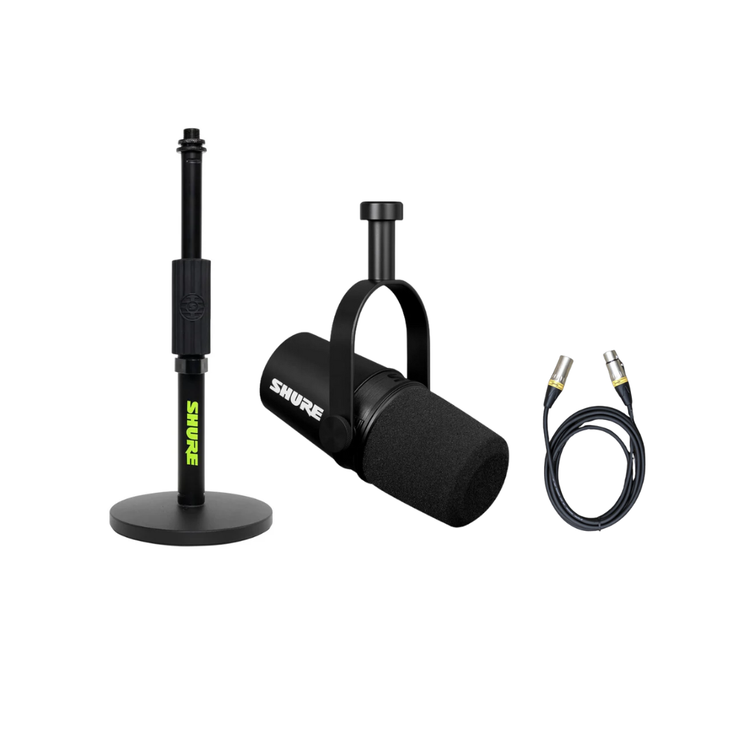 Shure SM7B 套裝，包括: Shure (SH-DESKTOP1) 圓形底座 mic stand + 咪線