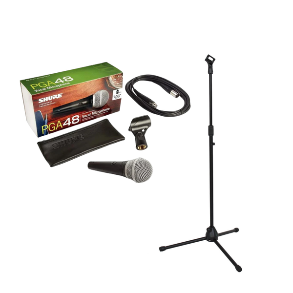 Shure PGA48-XLR 咪高峰 ，連 落地咪架 套裝